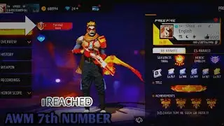 I reached 7 position in Pakistan on AWM💀