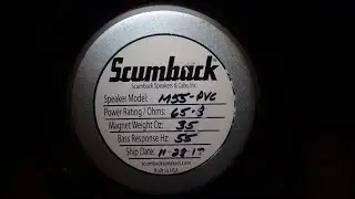 Scumback M55-PVC 65W Speaker Test / Demo w/ Bill's JCM 800 2204 & '78 LP Custom