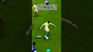 Raphinha amazing goal in EA FC 26! #shorts #fc26 #fifa #football #raphinha #barcelona #ps5