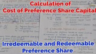 Calculation of Cost of Preference Share Capital