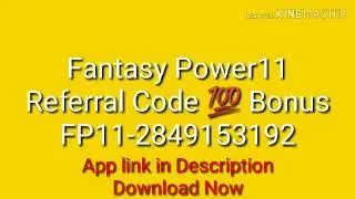 Fantasy Power11 referral code