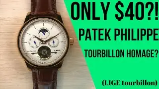 LIGE Open Heart Tourbillon Watch Review: Patek Phillipe Homage FOR $40?