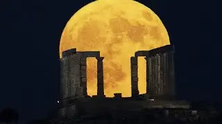 In pictures: Rare Super Blue Moon lights up night skies across the world