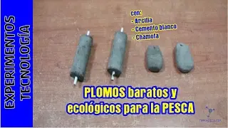 Plomos baratos y ecológicos para la Pesca
