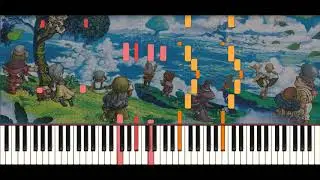Fantasy Life - Drysand Desert (Synthesia Piano Tutorial)