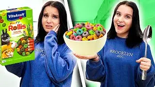 1 TAG lang mit FAKE ESSEN Schwester pranken ! 😂 (Teil 4) - Celina