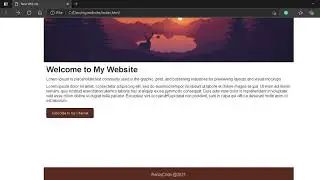 Simple Responsive Website Homepage using HTML & CSS