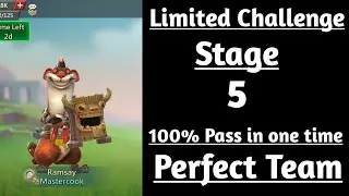 Lords Mobile limited challenge crazy chef stage 5|Mastercook limited challenge stage 5