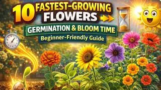 10 Fastest-Growing Flowers: Germination & Bloom Time (Beginner-Friendly Guide)