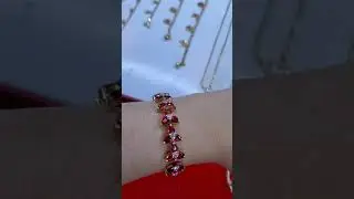 Natural Red Diamond Diamond Bracelet