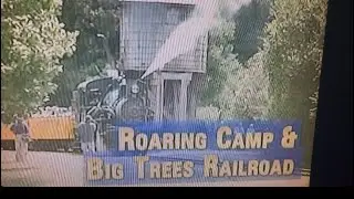 Roaring Camp & Big Trees Railroad With Narrow Gauge Geared Locomotive in Felton California.