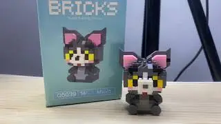 ASMR Unboxing and Building lego TOM (TomandJerry) #asmr  #lego #bricks #block #tomandjerry #unboxing
