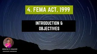 FEMA ACT, 1999: Introduction & Objectives
