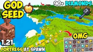 🔥Ultimate [God Seed] For Minecraft 1.21 Bedrock & PE | Four Blacksmith Village Seed Bedrock 1.21.123
