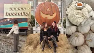 complete my fall bucket-list w/ me (disney) halloweentown 🎃 fall foliage train, slow nights, etc