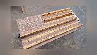 How To Build a American Flag Shot Glass Display