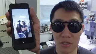Goofy Snapchat shades  + a quick-firing DSLR + a lappie that hisses!