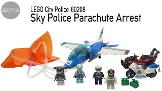 LEGO Police 60208 Sky Police Parachute Arrest speedbuild