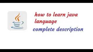 how to learn java language || java programming tutorials