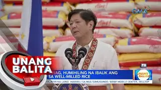 Grupong SINAG, humihiling na ibalik ang price cap sa well-milled rice | UB