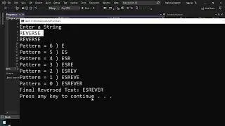 C# BASIC | PROGRAM TO CHECK PALINDROME