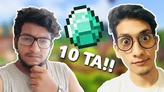 Two Youtubers Raced against each other to see who finds 10 Diamonds First!!!   Ft. Zuslive