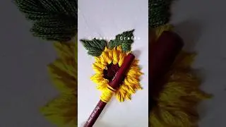 Gorgeous sunflower embroidery tips #shorts #trending #viral #foryou #video #ytshorts #trend