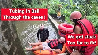 Tubing in Bali through the caves