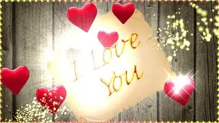 Background Video Footage with hearts💕 I Love💕  Background Video effects. ✨Motion graphics. 💥 Full HD