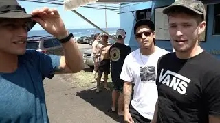 Pipeline, North Shore surfers lifestyle with Kiron Jabour the Florences and friends.