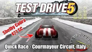 Test Drive 5 (PS1) | Quick Race - Courmayeur Circuit, Italy - Shelby Cobra 1966 | (Duckstation)