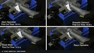 Cutting Performance Comparison of Various 1558 Metal Cutting/Transmetal Carbide Burs