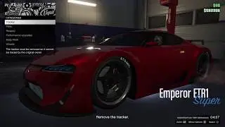 GTA5 ONLINE PS4 EXPORT VEHICLE CARGO EMPEROR ETR-1 SPECIALIST UPGRADES 97K