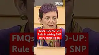 FMQs is back - SNP backing of two-time rule breaker Angela Constance rumbles on