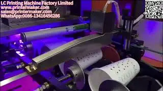 startbucks cups automatic screen printing machine#2 colors printing#automatic LED UV screen printer