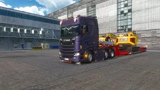 Epic Excavator JCB Transport in Euro Truck Simulator 2 | Scania S500 Gameplay in 4K
