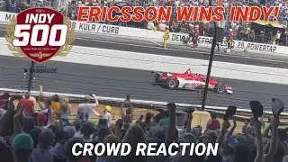 MARCUS ERICSSON WINS THE INDY 500: Crowd Reaction