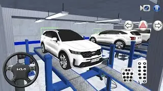 New Kia Sorento SUV Funny Driver in Auto Repair Shop - 3D Driving Class game - Android ios gameplay