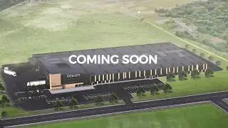 FITSOUT factory construction - Timelapse video #3 - roof & first facade panels installation