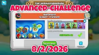 Top Herausforderung 8.2.2026🔥Bloons TD 6 Advanced Challenge  | Cowdud358's Challenge BTD6
