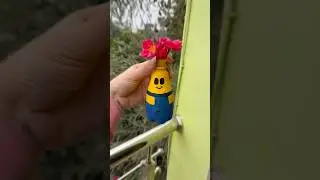 Minion bottle painting || appy fizz bottle painting | bottle reuse idea || #shorts #diy #trending