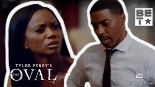 Priscilla Wants To Know Why Sam Was In Victoria’s Room | Tyler Perry’s The Oval | #TheOvalOnBET