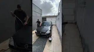 Pintando o carro em casa em 4 hrs #automobile