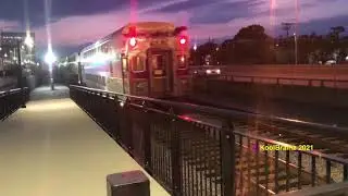 Evening MBTAs + Amtrak 448 LSL in Boston Landing, MA (again)