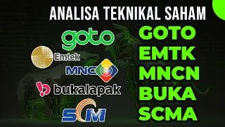 Analisa Teknikal Saham Hari Ini & Review Saham GOTO EMTK MNCN BUKA SCMATerbaru