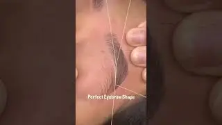 eyebrow Threading🧵 #eyebrows #palour #oldisgoldsongs #eyeshape#eyebrowthreadingathome #shortvideo
