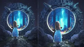 Surreal Time Machine Photo Manipulation Photoshop Tutorial