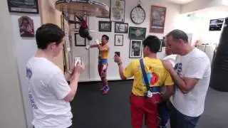 Manny Pacquiao Training at the Wild Card Gym In Los Angeles