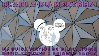 Blabla du mercredi - Les Quick Service de Disney World (Magic Kingdom & Animal Kingdom)