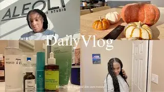 Daily Vlog: hair wash day, editing, skincare